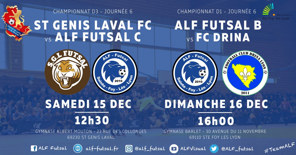 AFFICHE J6 - D1 et D3 ALF Futsal -2